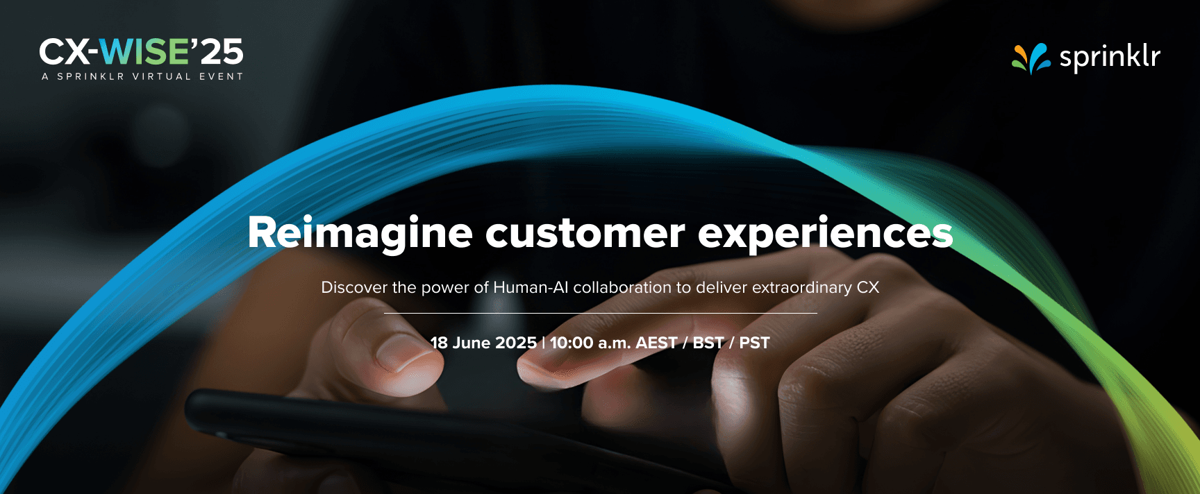 Sprinklr CX-WISE '25 Hero Desktop