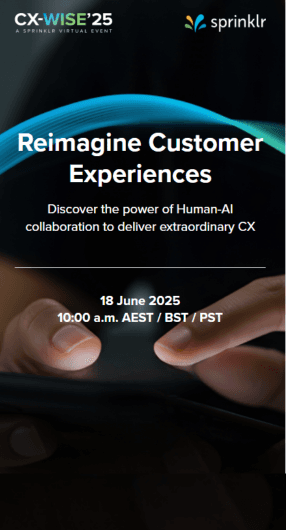 Sprinklr CX-WISE '25 Hero Mobile